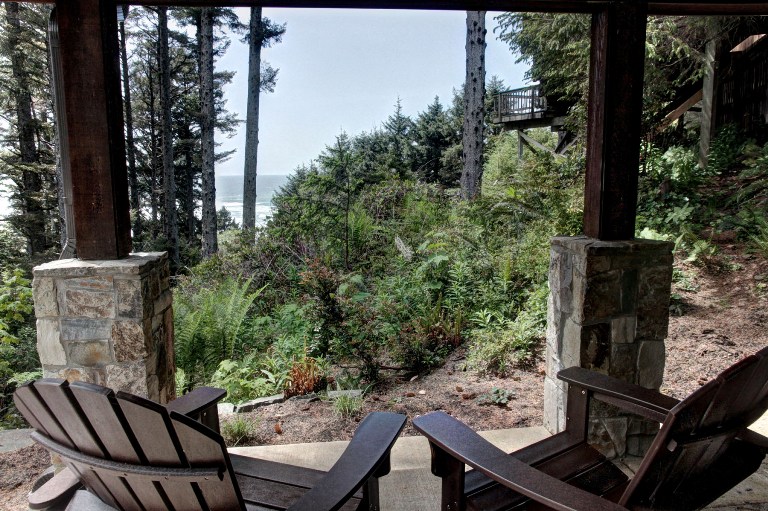 View from Oregon Coast Vacation Rental Porch