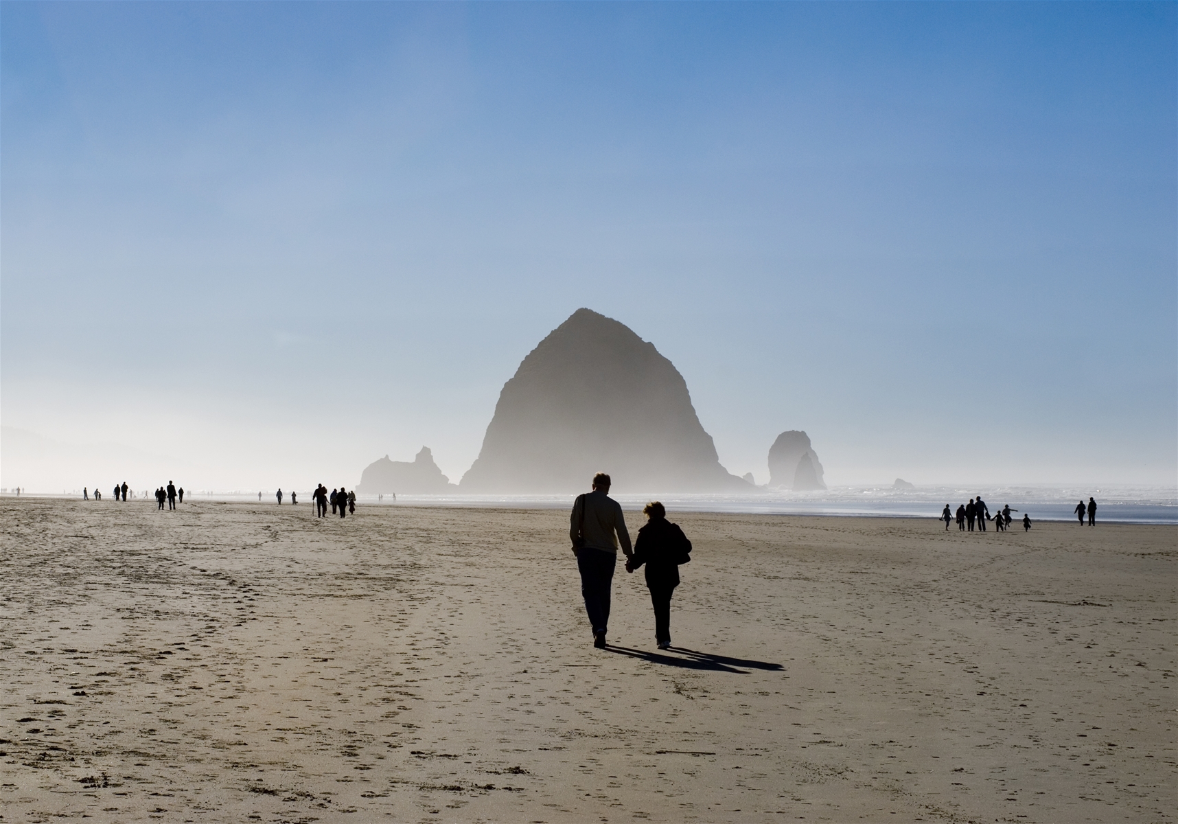 Haystack Rock at Cannon Beach in Oregon