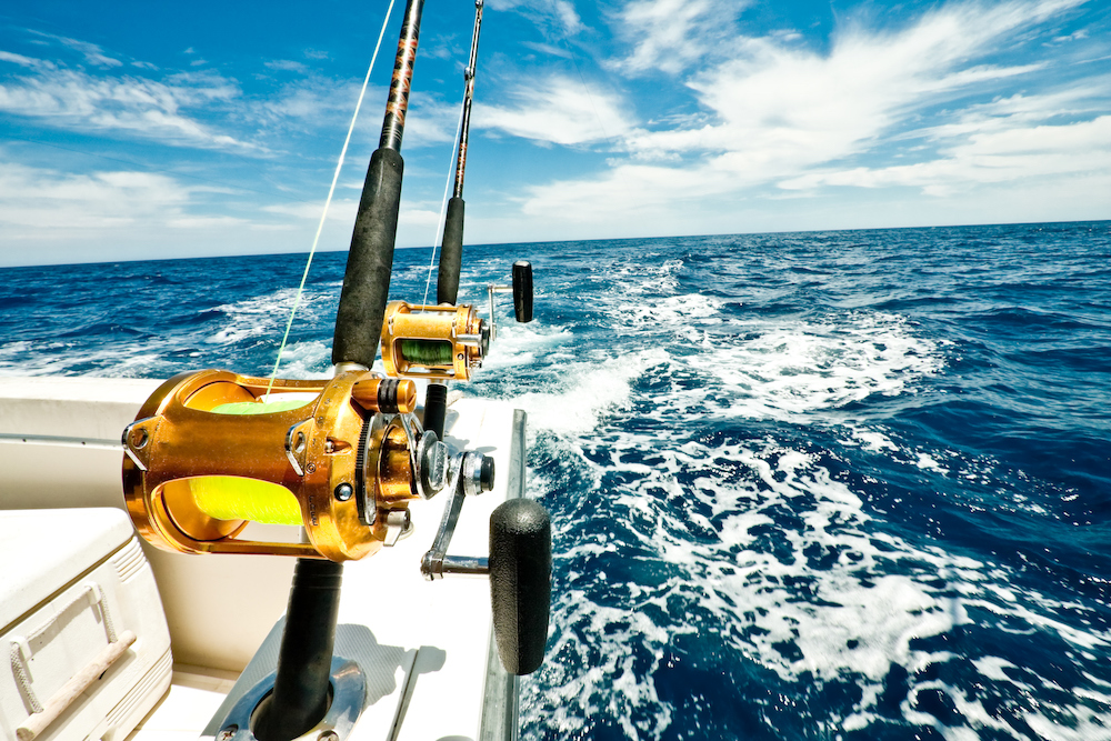 Fishing Reels On Boat