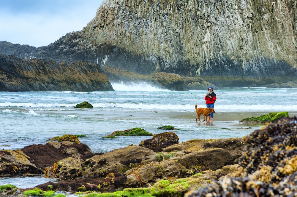 surf fishing Oregon